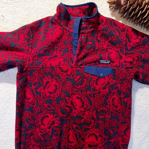 Patagonia Synchilla Snap-T Fleece Pullover in Red Lotus - Picture 3 of 9